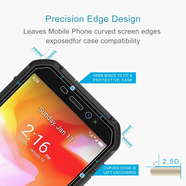For Ulefone Armor X7 50 PCS 0.26mm 9H 2.5D Tempered Glass Film