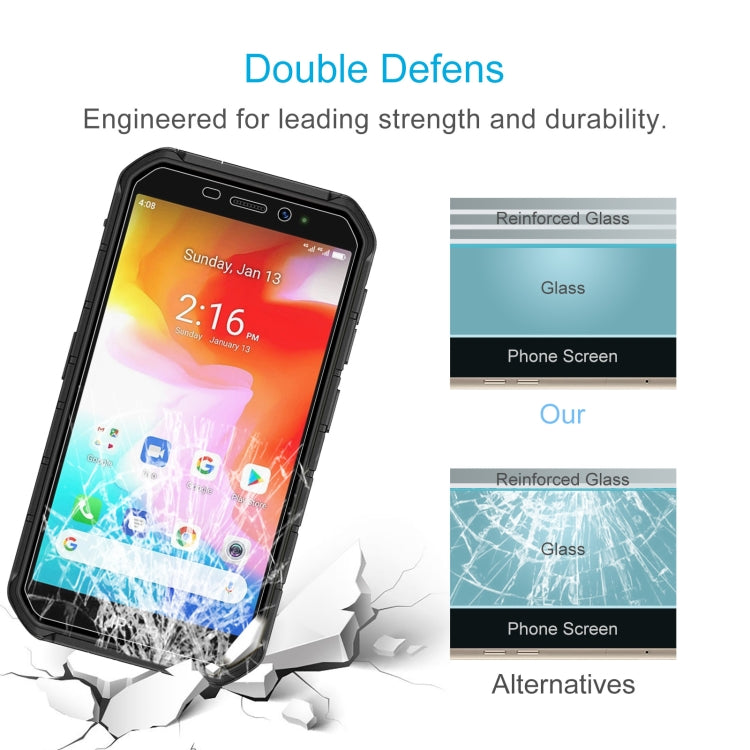 For Ulefone Armor X7 50 PCS 0.26mm 9H 2.5D Tempered Glass Film
