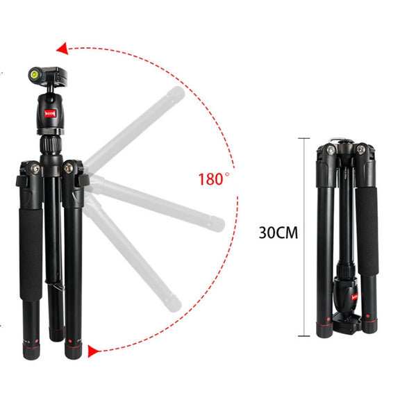 BEXIN MS12 Portable Lightweight Camera Ball Head Tripods Stand for Digital SLR DSLR camera