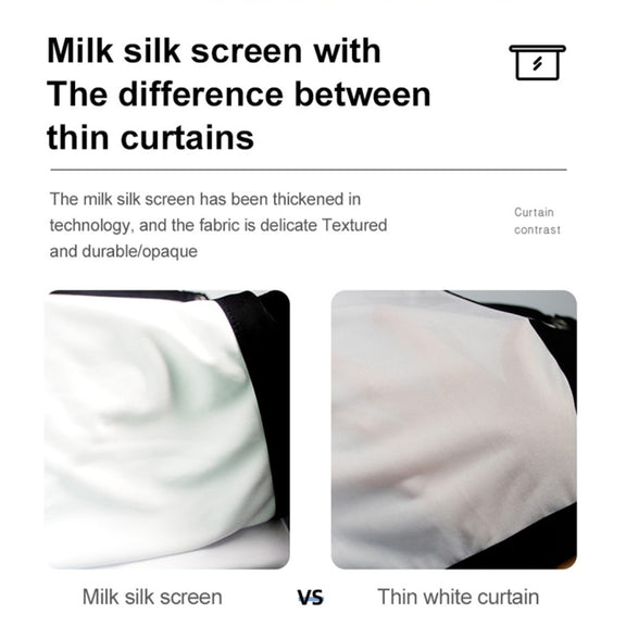 Folding Milk Silk Polyester Projector Film Curtain, Size:100 inch (16:9) Projection Area: 221 x 125cm