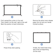 Folding Milk Silk Polyester Projector Film Curtain, Size:120 inch (4:3) Projection Area: 240 x 180cm