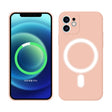 For iPhone 11 Pro Silicone Full Coverage Shockproof Magsafe Case (Pink) - iPhone 11 Pro Cases by PMC TechLife | Online Shopping South Africa | PMC TechLife