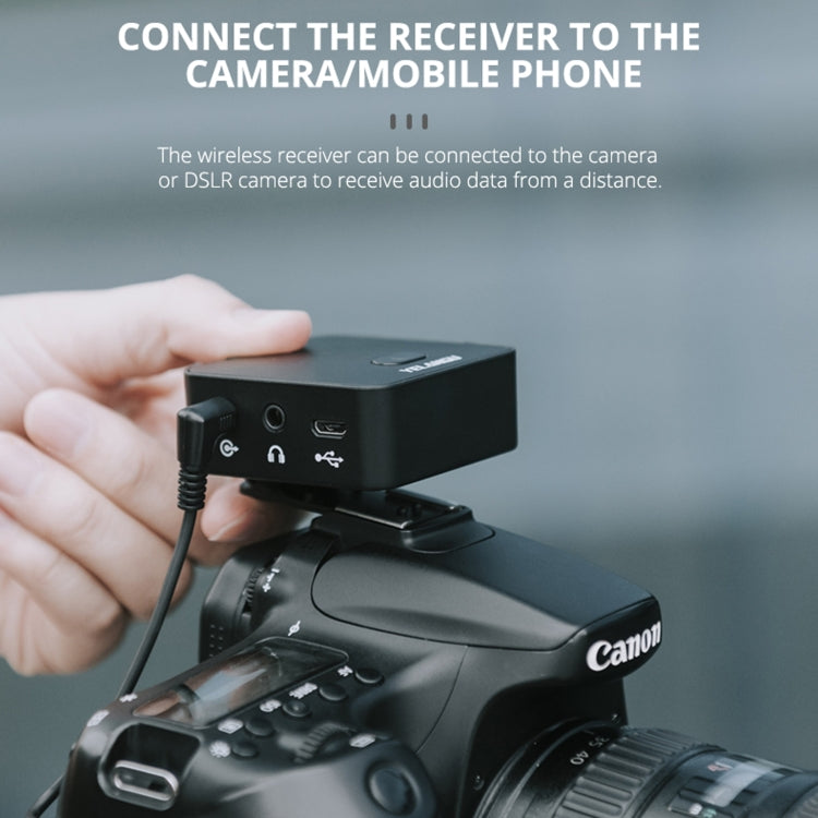 YELANGU MX5 2.4G Live Broadcast Interview Wireless Recording Camera Microphone, 1 Receiver to 1 Transmitter
