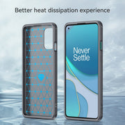 For OnePlus 8T Brushed Texture Carbon Fiber TPU Case (Grey)