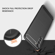 For OnePlus Nord Brushed Texture Carbon Fiber TPU Case(Black)
