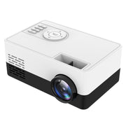 J15 1920 x 1080P HD Household Mini LED Projector with Tripod Mount Support AV / HDMI x 1 / USB x1 / TF x 1, Plug Type:US Plug(Black White)
