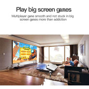 J15 1920 x 1080P HD Household Mini LED Projector with Tripod Mount Support AV / HDMI x 1 / USB x1 / TF x 1, Plug Type:US Plug(Black White)