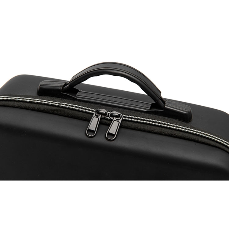 Multi-function PU Shoulder Storage Bag Suitcase with Baffle For DJI Mavic Mini 2(Red Liner)