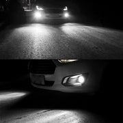H3 2 PCS DC12-24V / 10.5W Car Double Colors Fog Lights with 24LEDs SMD-3030 & Constant Current, Box Packaging(White Light + Lime Light)