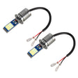 H3 2 PCS DC12-24V / 10.5W Car Double Colors Fog Lights with 24LEDs SMD-3030 & Constant Current, Box Packaging(White Light + Ice Blue Light) - Fog / Driving Lights by PMC TechLife | Online Shopping South Africa | PMC TechLife | Buy Now Pay Later Mobicred