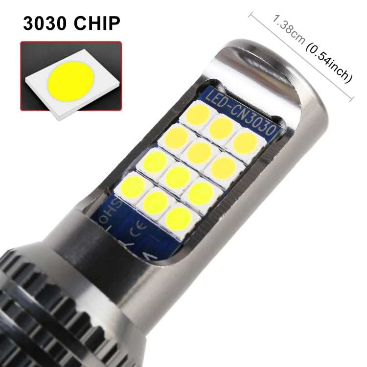 9006 2 PCS DC12-24V / 8.6W Car Double Colors Fog Lights with 24LEDs SMD-3030 & Constant Current, Bag Packaging(White Light + Lime Light)