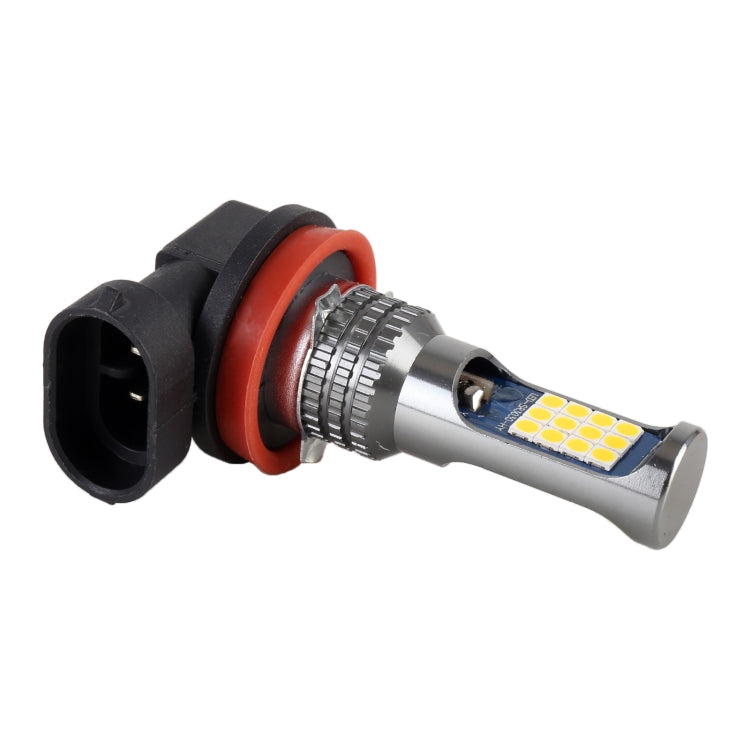 H11 / H8 2 PCS DC12-24V / 8.6W Car Fog Lights with 24LEDs SMD-3030 & Constant Current, Bag Packagin(Gold Light)