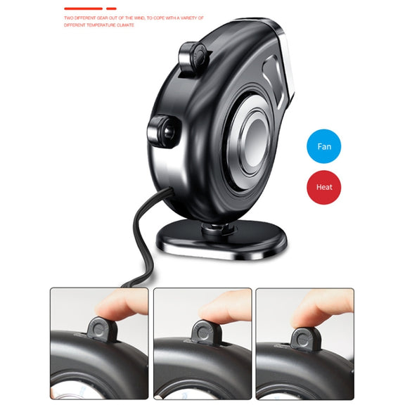 Portable Car Dashboard Electric Heater Winter Defroster, Voltage:12V(White)