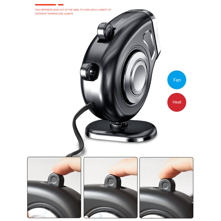 Portable Car Dashboard Electric Heater Winter Defroster, Voltage:12V(White)