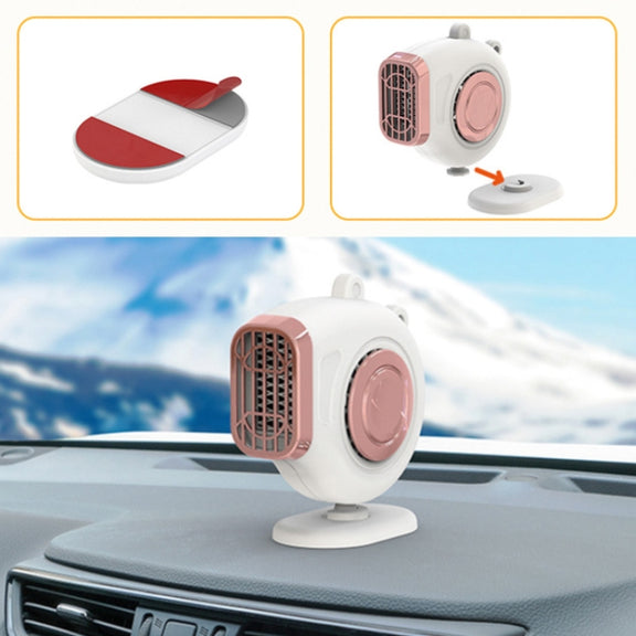 Portable Car Dashboard Electric Heater Winter Defroster, Voltage:12V(Black)