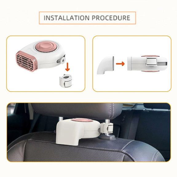Portable Car Dashboard + Seat Hanging Electric Heater Winter Defroster, Voltage:24V(Black)