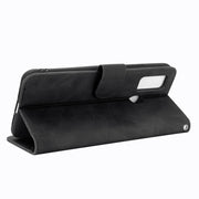 For DOOGEE N30 Solid Color Skin Feel Magnetic Buckle Horizontal Flip Calf Texture PU Leather Case with Holder & Card Slots & Wallet(Black)