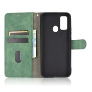 For DOOGEE N30 Solid Color Skin Feel Magnetic Buckle Horizontal Flip Calf Texture PU Leather Case with Holder & Card Slots & Wallet(Green)
