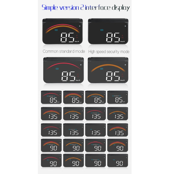 M11 Car OBD2 + GPS Mode Head-up Display HUD Overspeed / Speed / Water Temperature Alarm