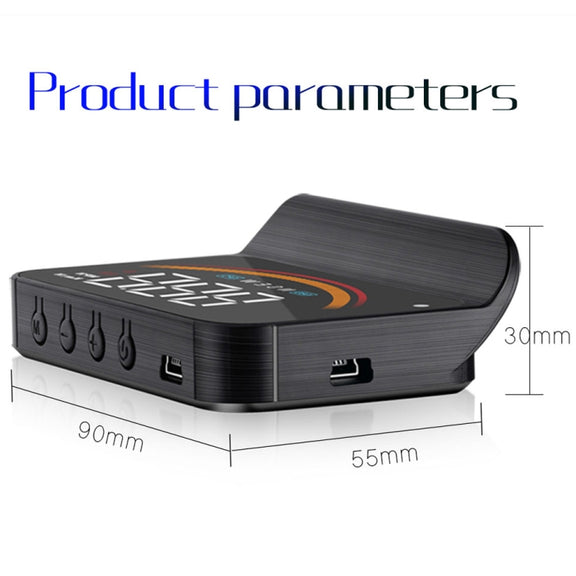M11 Car OBD2 + GPS Mode Head-up Display HUD Overspeed / Speed / Water Temperature Alarm