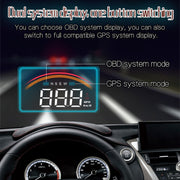 M11 Car OBD2 + GPS Mode Head-up Display HUD Overspeed / Speed / Water Temperature Alarm