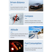 M12 OBD2 + GPS Mode Car Head-up Display HUD Overspeed / Speed / Water Temperature / Low Voltage / Fault Alarm