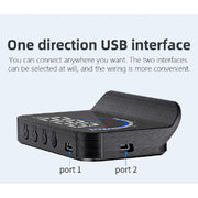 M13 Plus OBD2 + GPS Mode Car Head-up Display HUD Overspeed / Speed / Water Temperature Alarm / Eliminate Fault Codes