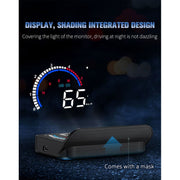 M13 Plus OBD2 + GPS Mode Car Head-up Display HUD Overspeed / Speed / Water Temperature Alarm / Eliminate Fault Codes