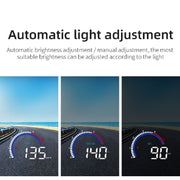 M13 Plus OBD2 + GPS Mode Car Head-up Display HUD Overspeed / Speed / Water Temperature Alarm / Eliminate Fault Codes