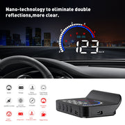 M13 Plus OBD2 + GPS Mode Car Head-up Display HUD Overspeed / Speed / Water Temperature Alarm / Eliminate Fault Codes