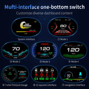 P20 OBD2 + GPS Mode Car Head-up Display HUD Overspeed / Speed / Water Temperature / Engine Failure Alarm