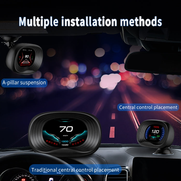 P20 OBD2 + GPS Mode Car Head-up Display HUD Overspeed / Speed / Water Temperature / Engine Failure Alarm
