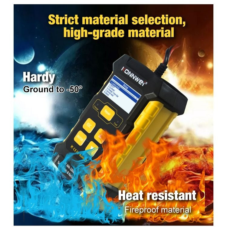 KONNWEI KW510 3 in 1 Car Battery Tester / Charger / Repairer, Support 8 Languages(US Plug)