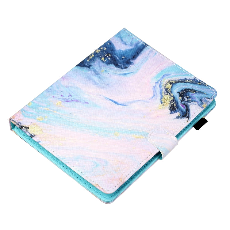 For 10 inch Tablet Universal Coloured Drawing Stitching Horizontal Flip Leather Case with Holder & Card Slot(Quicksand)