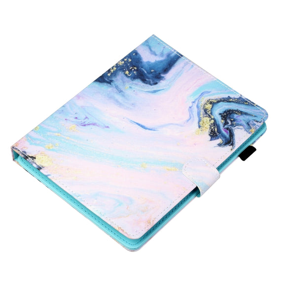 For 10 inch Tablet Universal Coloured Drawing Stitching Horizontal Flip Leather Case with Holder & Card Slot(Quicksand)