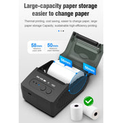 5811DD 58mm Bluetooth 4.0 Portable Thermal Bluetooth Receipt Printer, US Plug