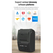 5811DD 58mm Bluetooth 4.0 Portable Thermal Bluetooth Receipt Printer, US Plug