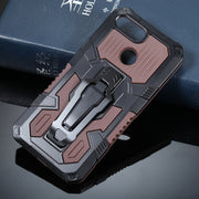 For Xiaomi Redmi 6 Armor Warrior Shockproof PC + TPU Protective Case(Coffee)