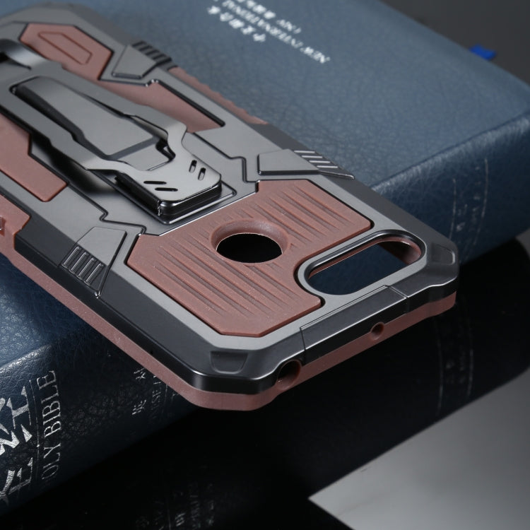 For Xiaomi Redmi 6 Armor Warrior Shockproof PC + TPU Protective Case(Coffee)