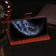 For Cubot C30 idewei Crazy Horse Texture Horizontal Flip Leather Case with Holder & Card Slots & Wallet(Sky Blue)