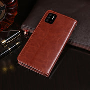 For UMIDIGI A7S idewei Crazy Horse Texture Horizontal Flip Leather Case with Holder & Card Slots & Wallet(Brown)