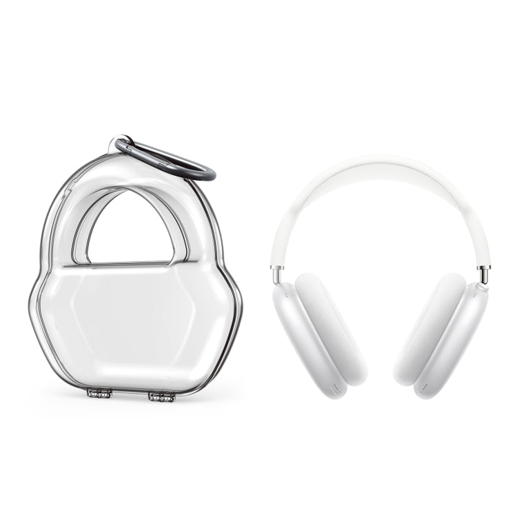 PP Jelly Color Headphone Protective Case for AirPods Max, with Hook(White)