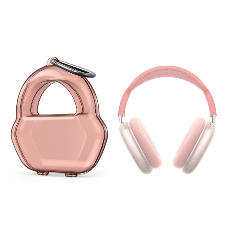 PP Jelly Color Headphone Protective Case for AirPods Max, with Hook(Red)