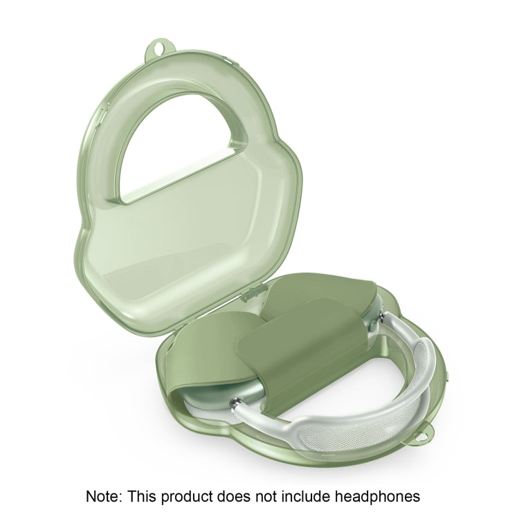 PP Jelly Color Headphone Protective Case for AirPods Max, with Hook(Green)