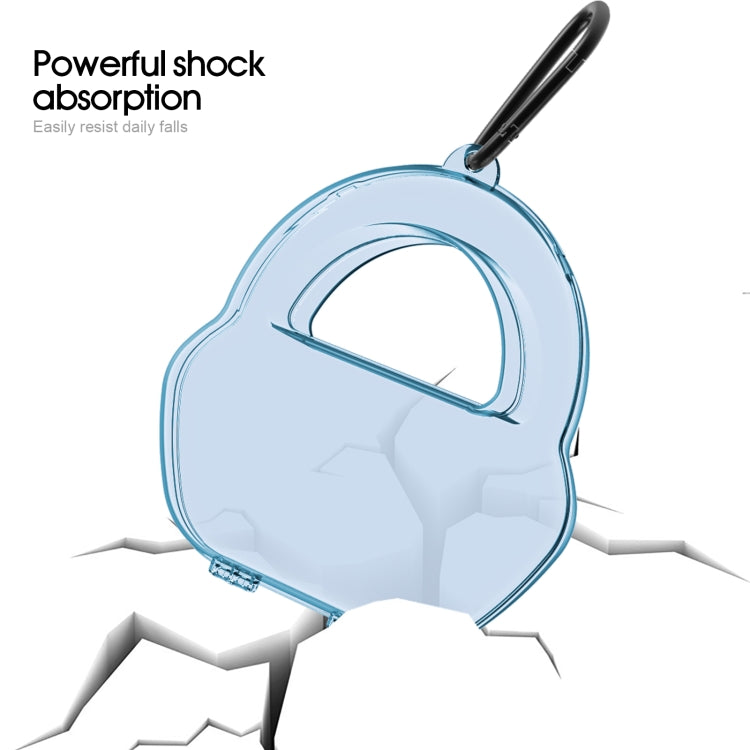 PP Jelly Color Headphone Protective Case for AirPods Max, with Hook(Green)
