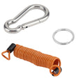 RV Trailer Spring Safety Rope Breakaway Cable, Safety Buckle Size:M8 x 80mm(Orange) - Towing Bars by PMC TechLife | Online Shopping South Africa | PMC TechLife | Buy Now Pay Later Mobicred