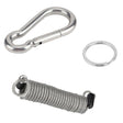 RV Trailer Spring Safety Rope Breakaway Cable, Safety Buckle Size:M8 x 80mm(Silver) - free shipping - PMC TechLife - Order now!