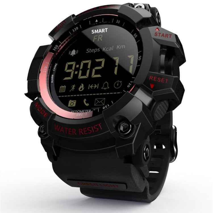 Lokmat MK16 LCD Screen 50m Water-resistant Smart Watch, Support Information Reminder / Remote Camera / Walking Motion Monitor(Red)