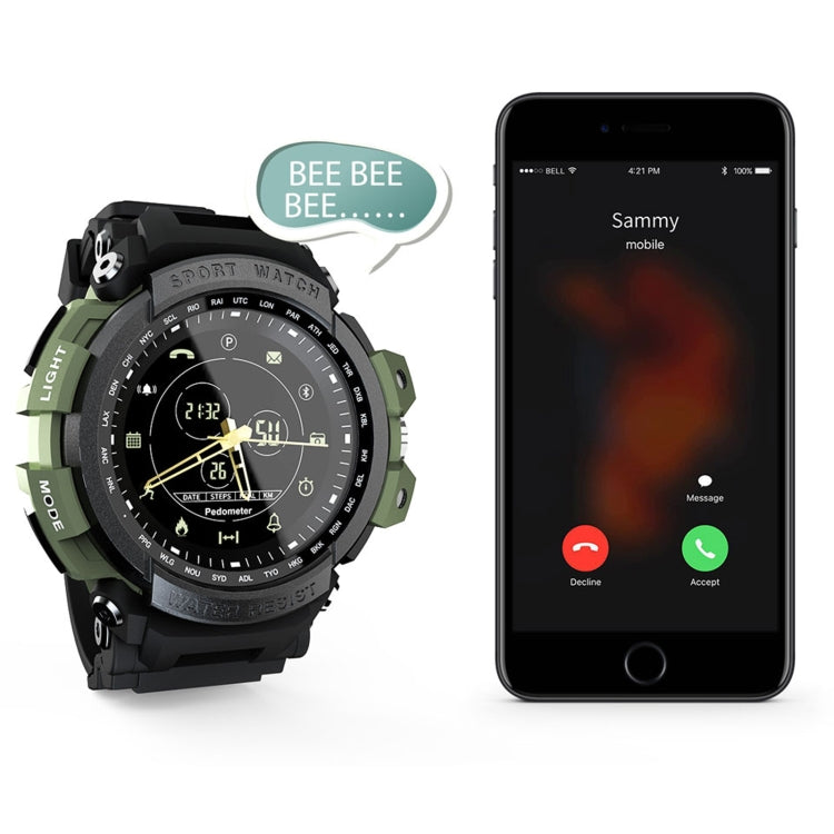 Lokmat MK28 1.4 inch FSTN Screen IP68 Water-resistant Smart Watch, Support Information Reminder / Remote Camera / Sport Record(Blue)