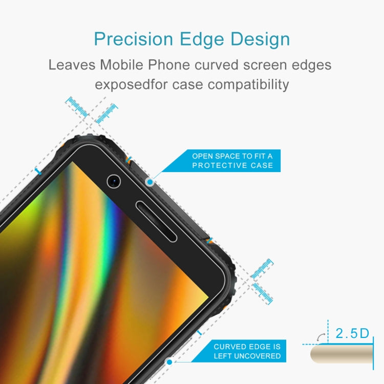 For Blackview BV5100 Pro 10 PCS 0.26mm 9H 2.5D Tempered Glass Film